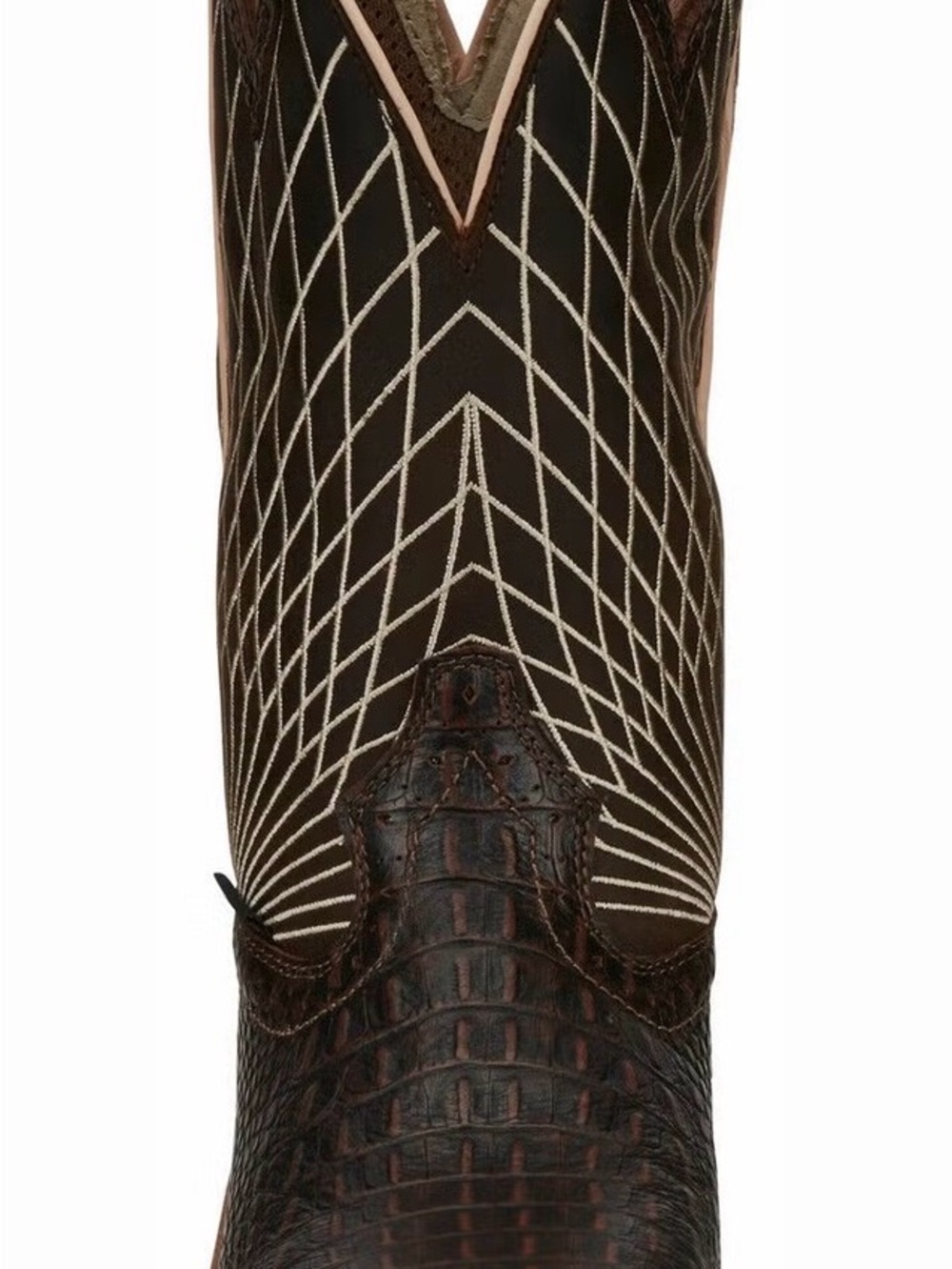 Justin Boots Brown & Cream Derrickman Western Work Boot - Picture 12 of 12